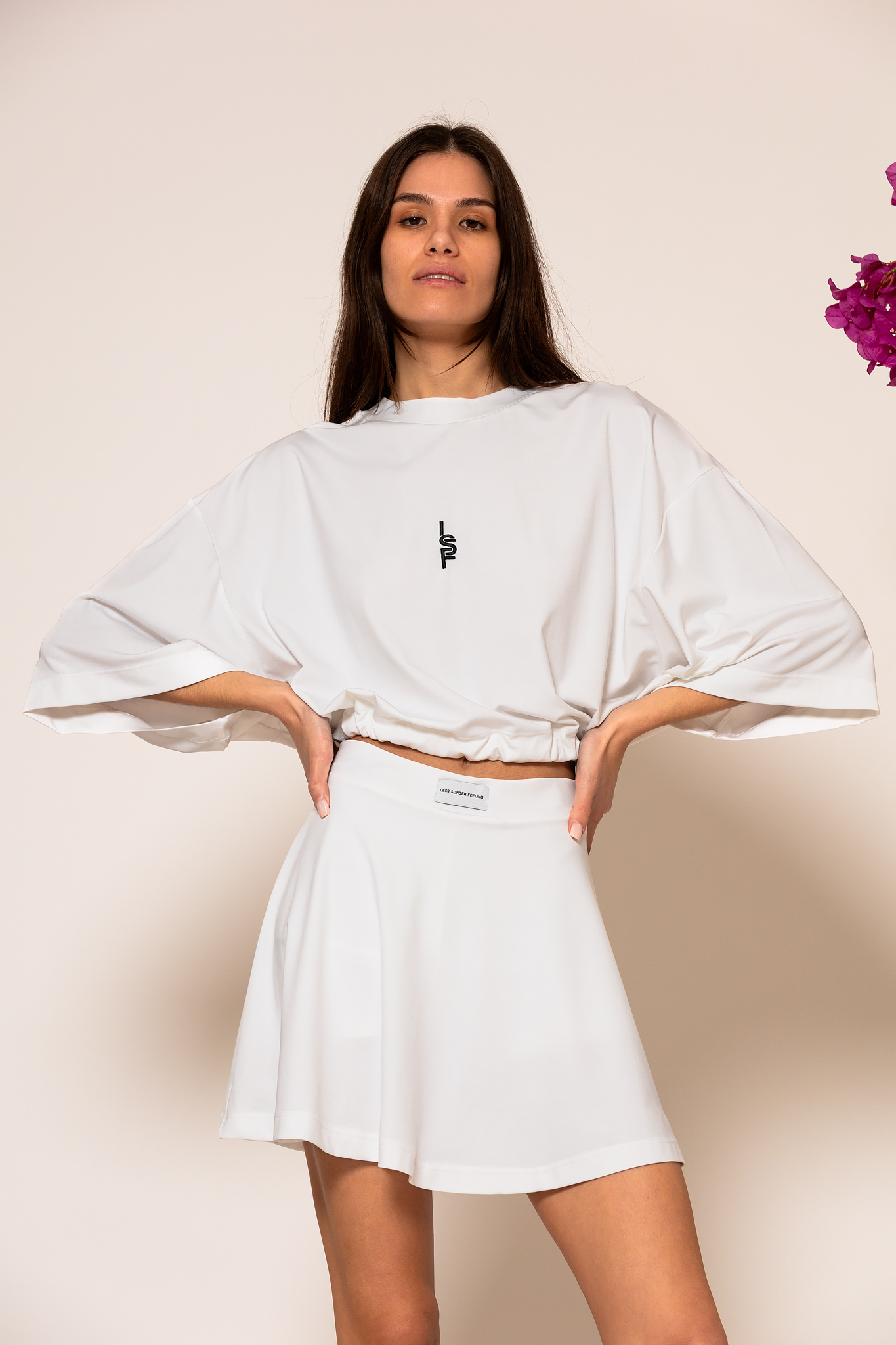 "TSARKA" CROPPED TEE & SKIRT