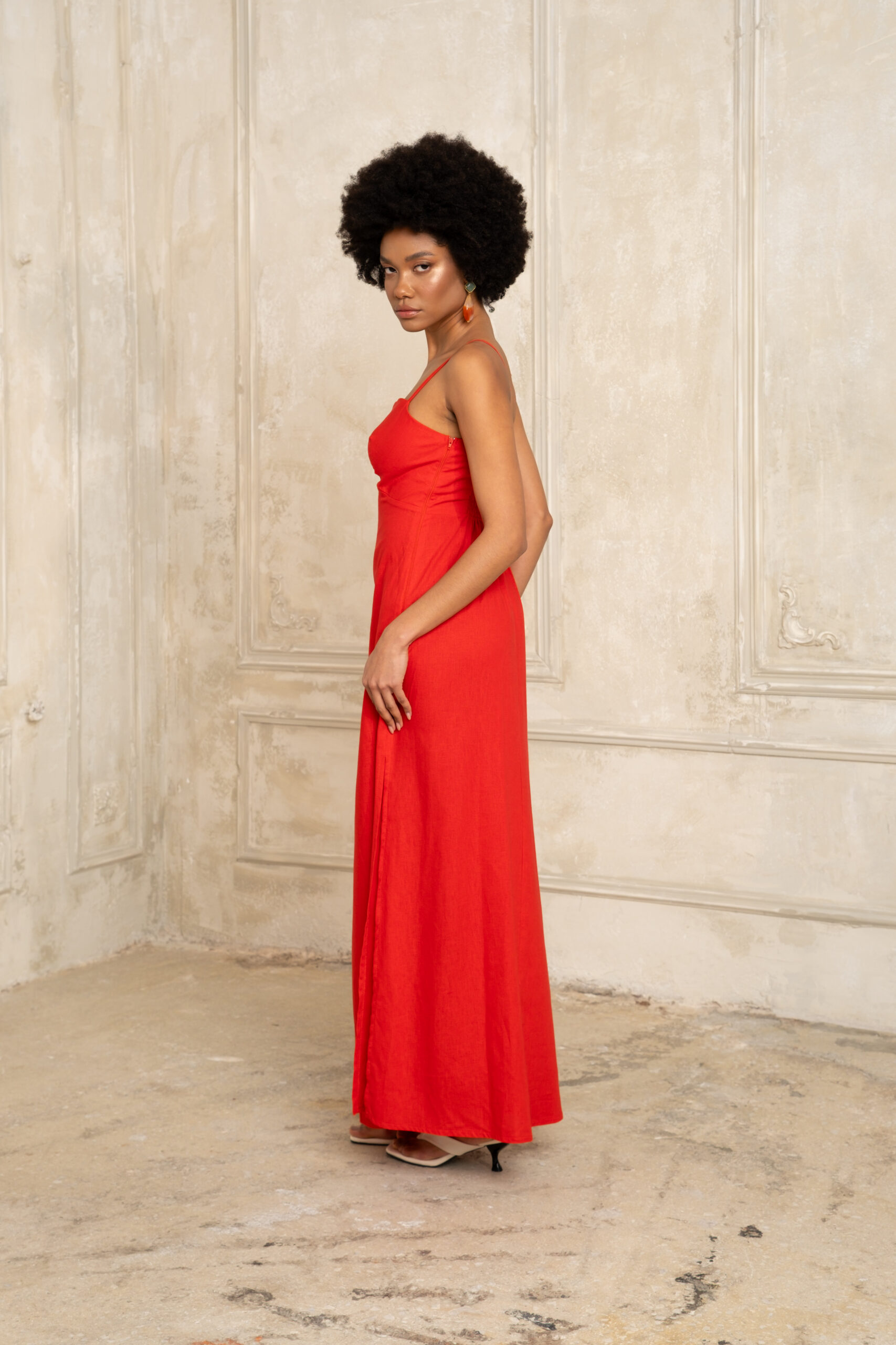 serena red maxi dress - Image 3