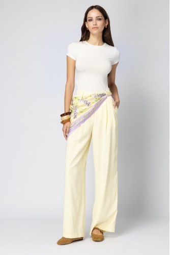 Jardin satin scarf yellow - Image 4