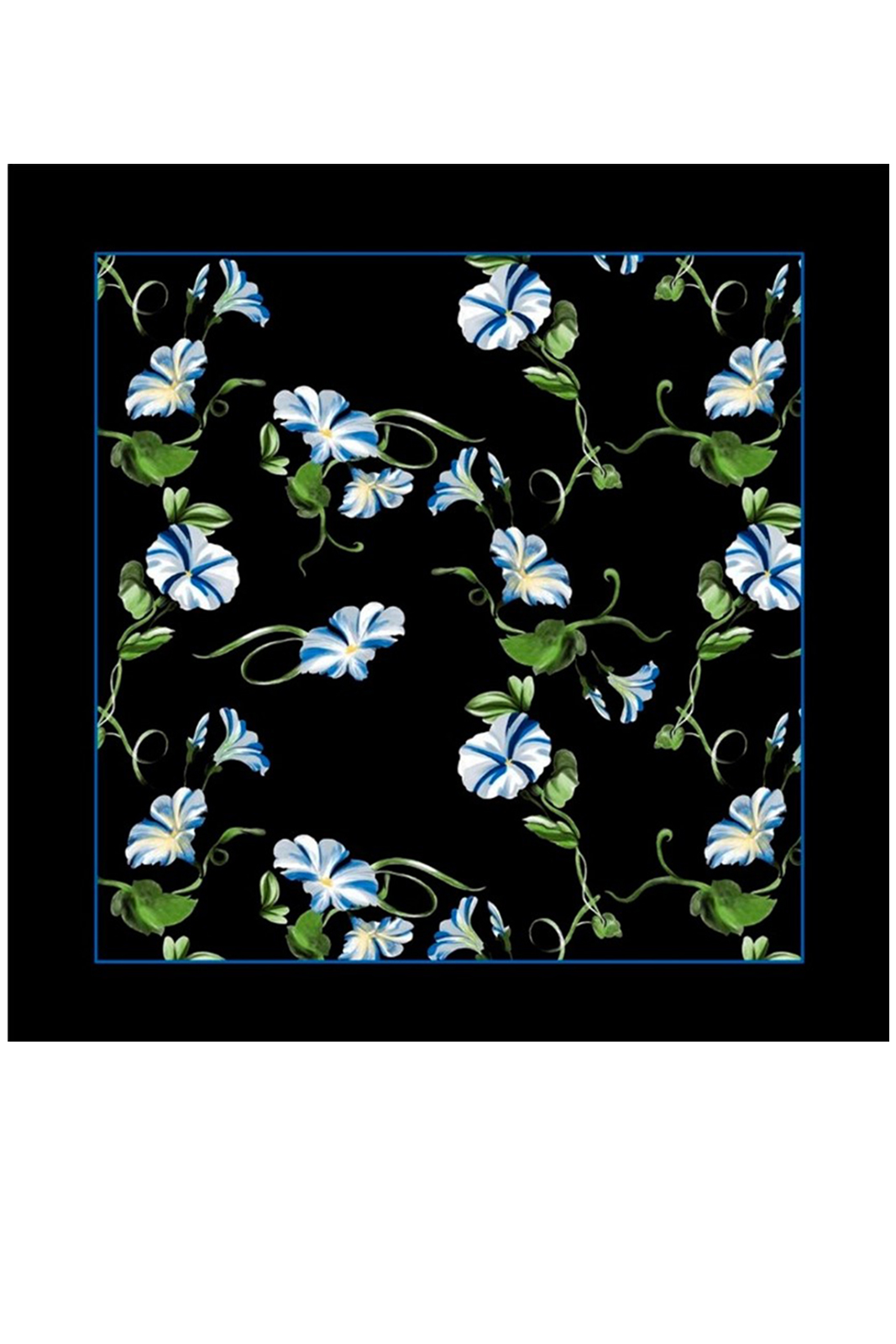 Jardin satin scarf black - Image 2