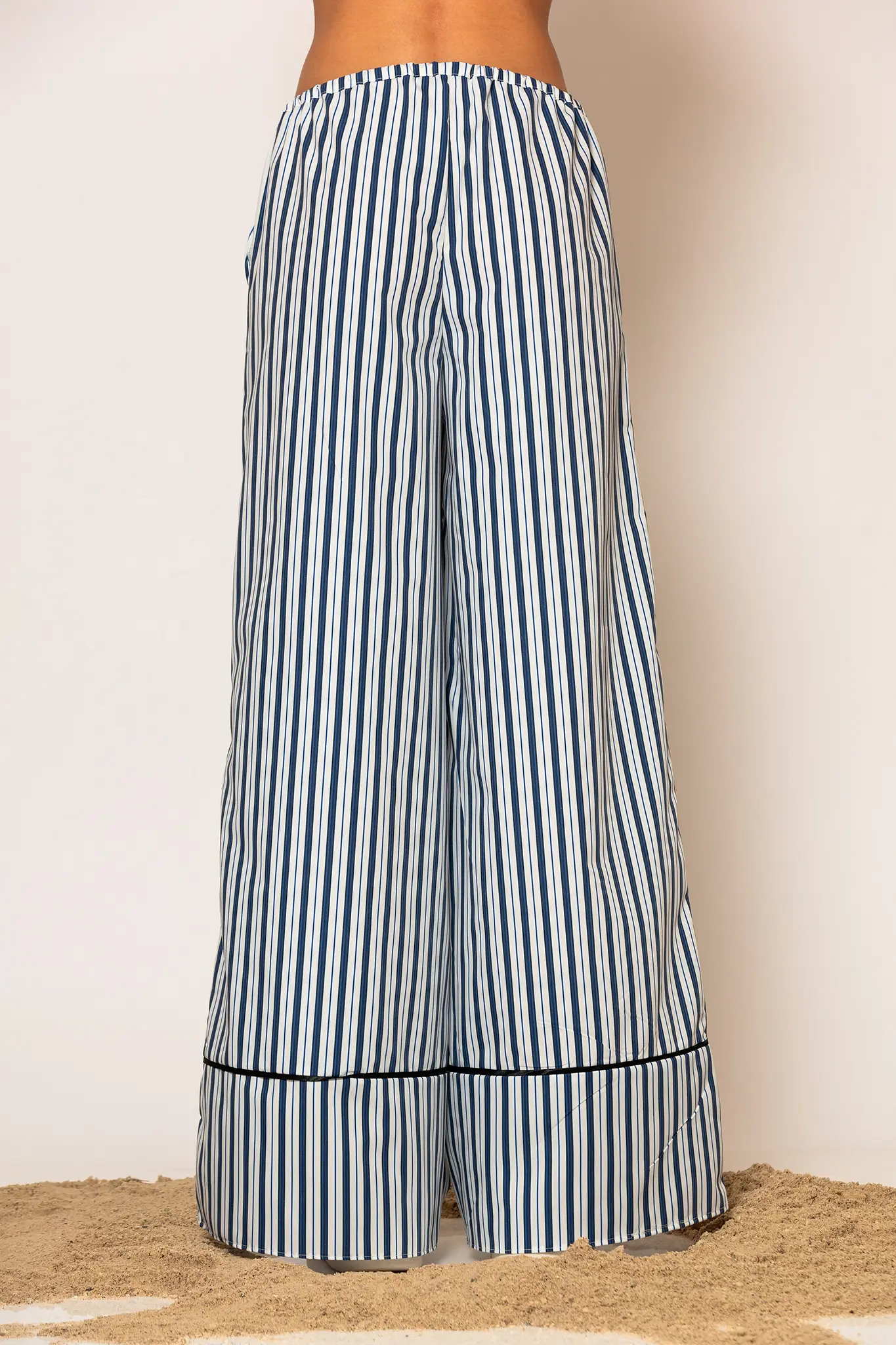 "AKTH" STRIPED POPLIN PANTS - Image 3