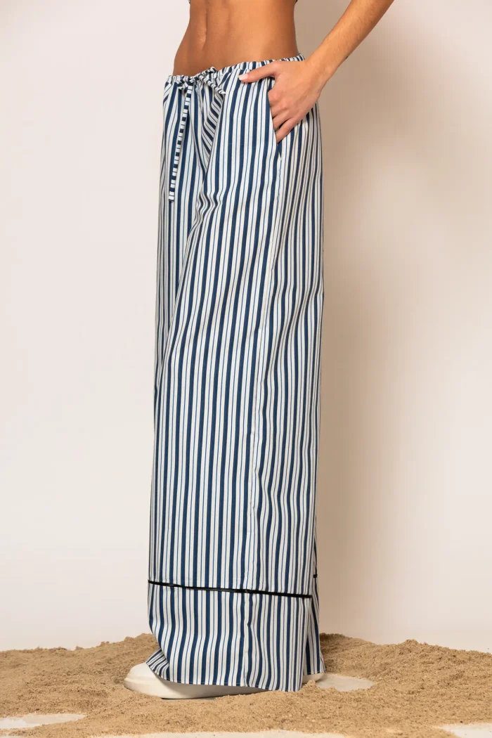 "AKTH" STRIPED POPLIN PANTS - Image 5