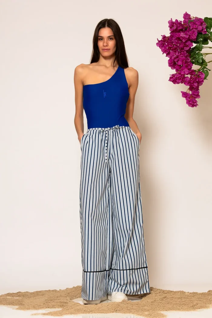 "AKTH" STRIPED POPLIN PANTS - Image 6