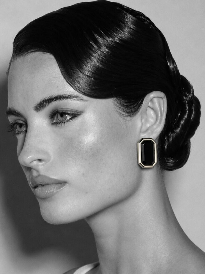 NOIR GOLD EARRINGS