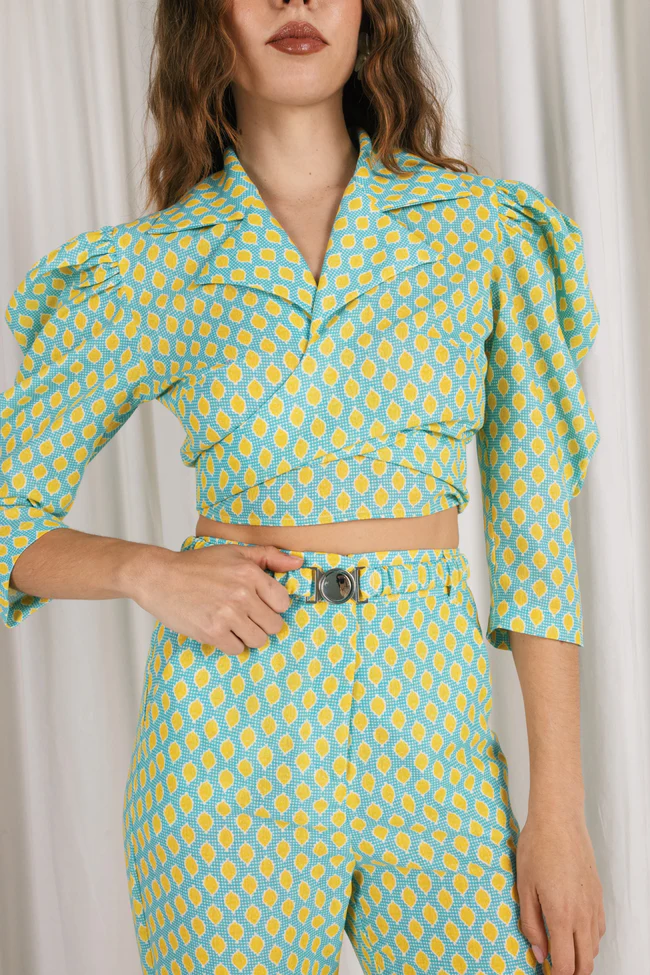CALISTA BALLOON WRAP TOP - Image 3