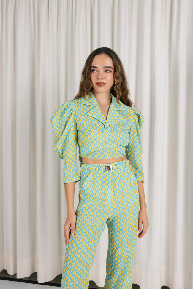 CALISTA BALLOON WRAP TOP