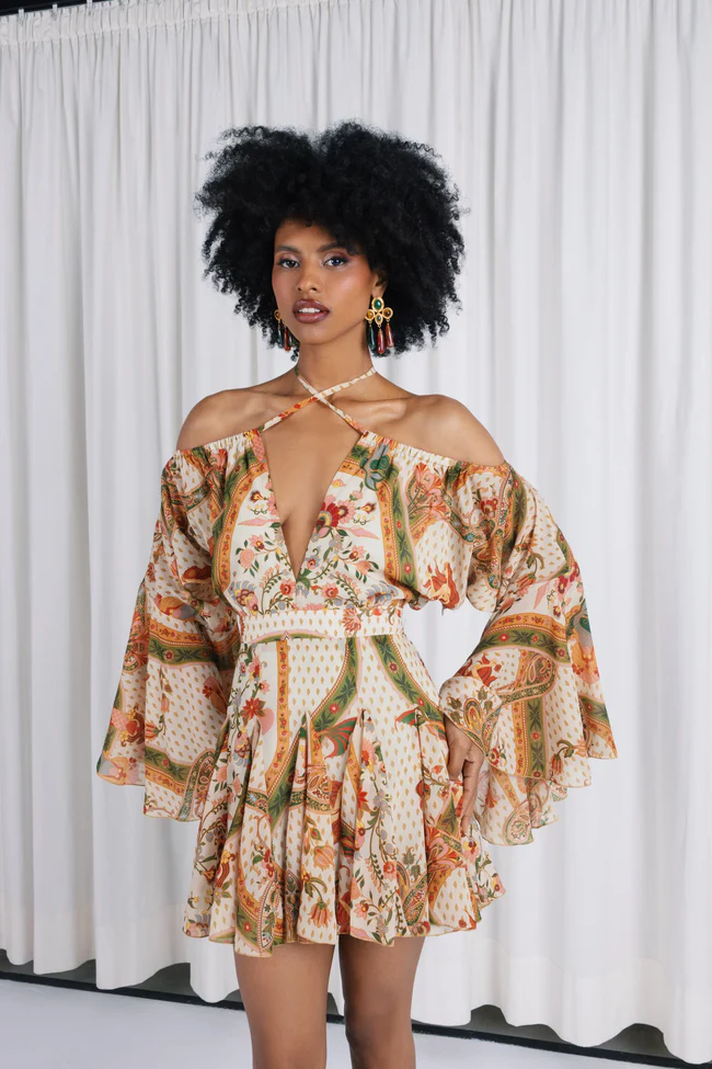 CALYPSO MINI DRESS W/SLEEVES - Image 4