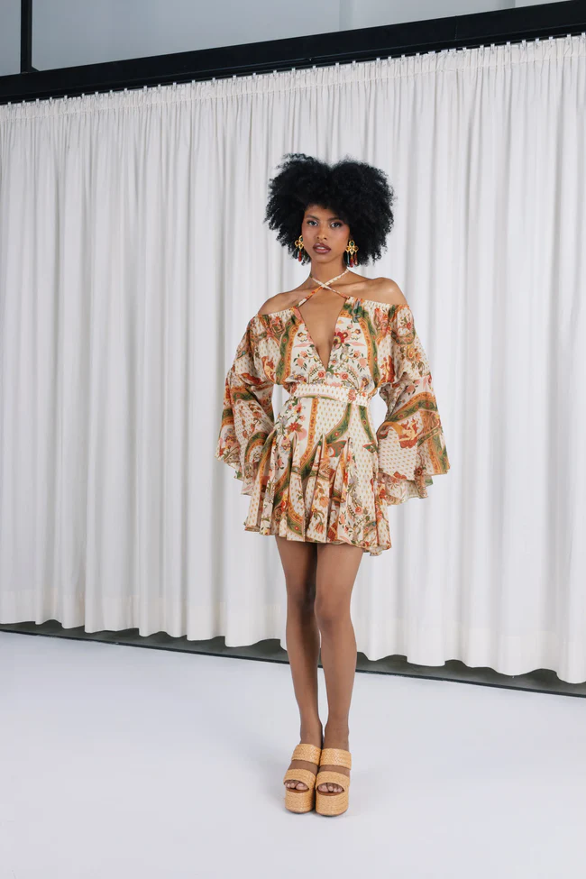 CALYPSO MINI DRESS W/SLEEVES - Image 2