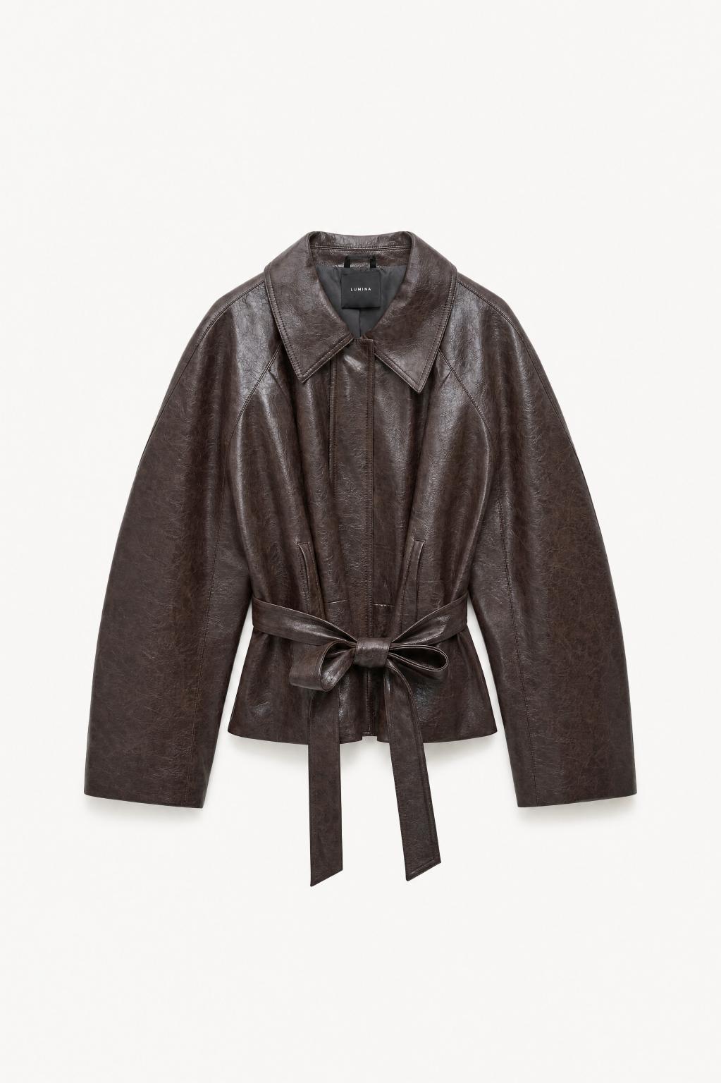 Marrone Eco Leather Jacket